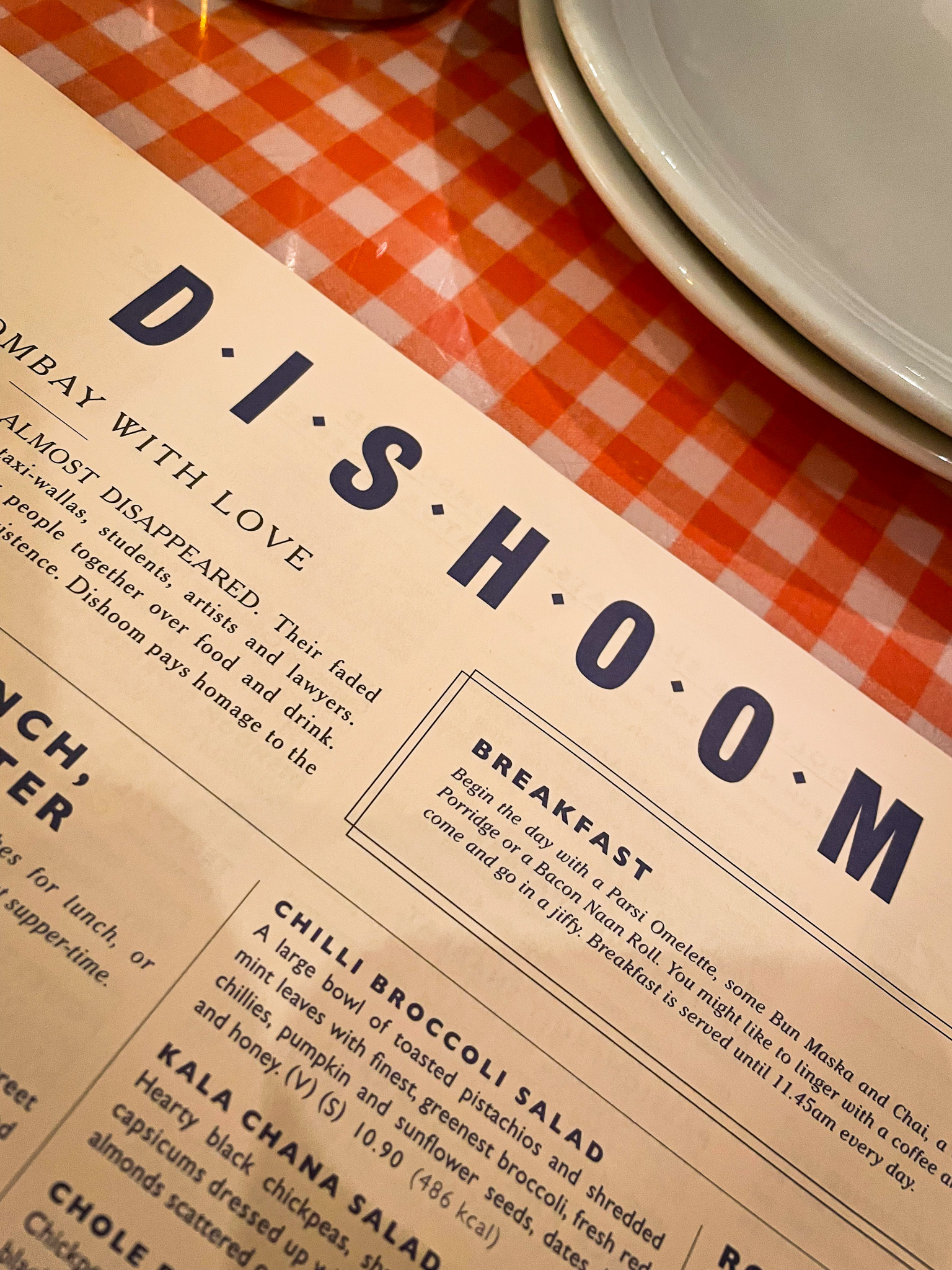 Dishoom Menu