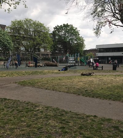 Saint James Hatcham Playground in London, England