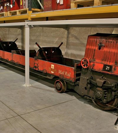 Mail Rail Museum in London, England