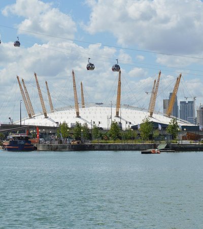 Up at the O2 Base Camp in London, England