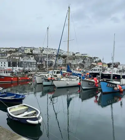 Mevagissey Harbour in Saint Austell, England