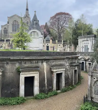 Highgate Cemetery in London, England