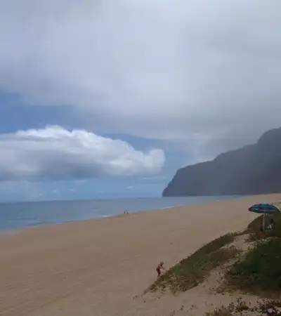 Polihale State Park in Waimea, Hawaii