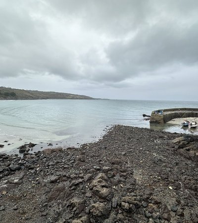 Coverack harbour in Helston, England