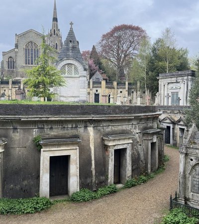 Highgate Cemetery in London, England