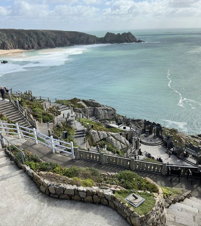 The Minack Theatre in Penzance, England