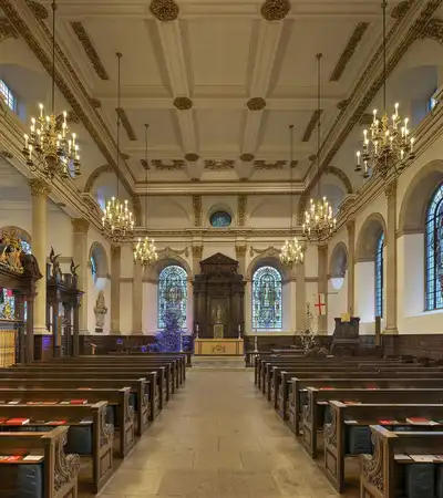The Guild Church of Saint Lawrence Jewry in London, England