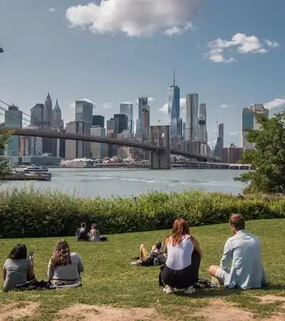 Brooklyn Bridge Park in New York City, New York
