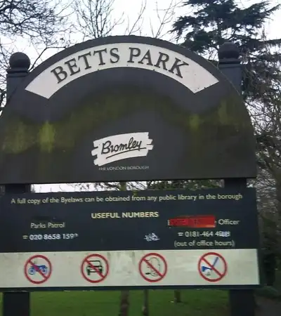Betts Park in London, England