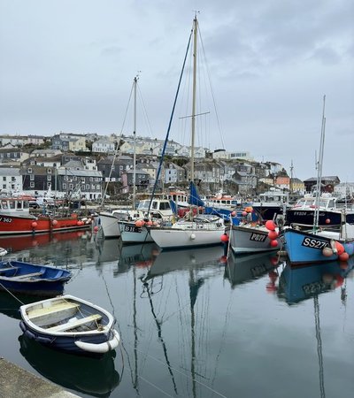 Mevagissey Harbour in Saint Austell, England