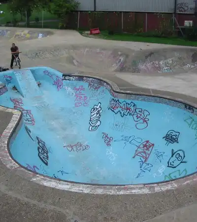 Harrow Skate Park in London, England