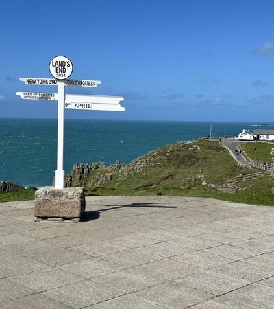 Land's End in Penzance, England