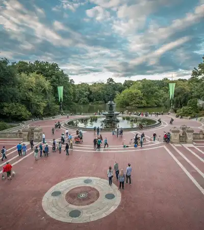 Bethesda Fountain in New York City, New York