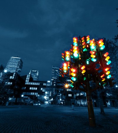 Traffic Light Tree in London, England