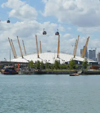 Up at the O2 Base Camp in London, England