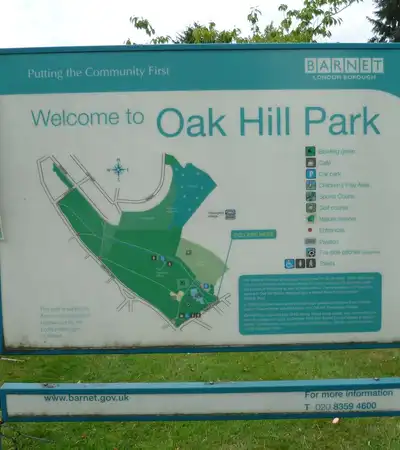 Oak Hill Park in London, England