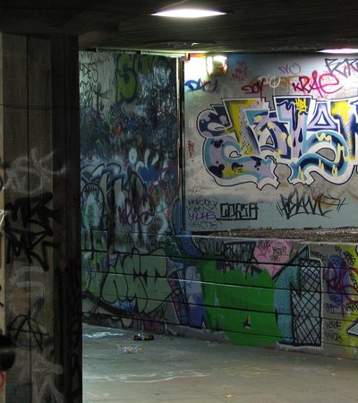 Southbank Skatepark in London, England