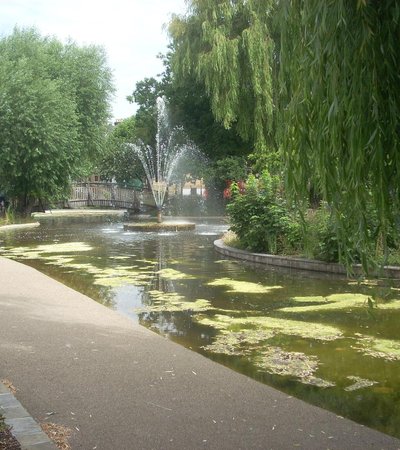 Clapton Pond in London, England