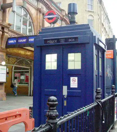 Police Box in London, England