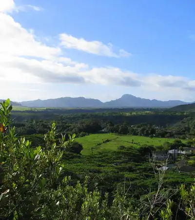 Nounou Mountain (Sleeping Giant) in Kapaa, Hawaii