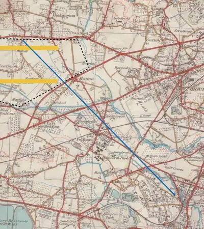 General William Roy's Baseline Cannon Monument in London, England