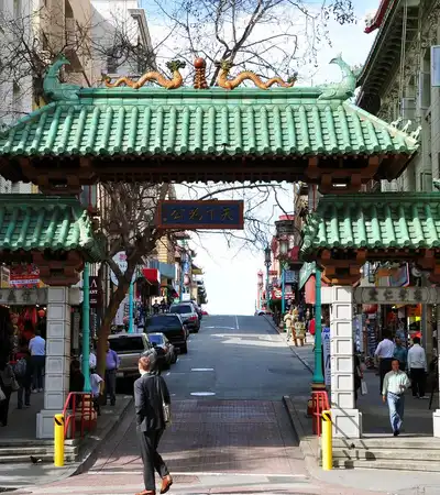 Dragon's Gate China Town in San Francisco, California