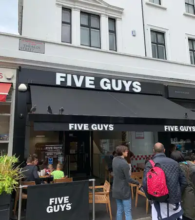 Five Guys in London, England