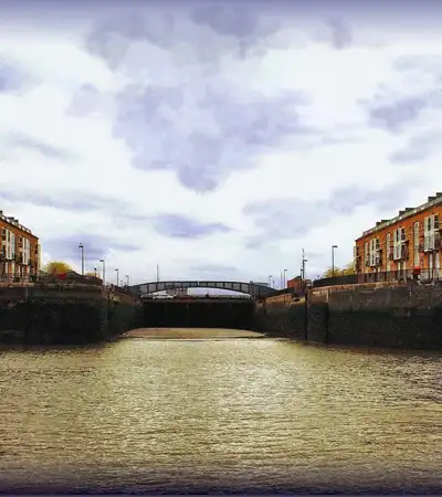Greenland Dock in London, England