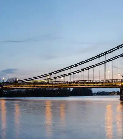 Hammersmith Bridge in London, England