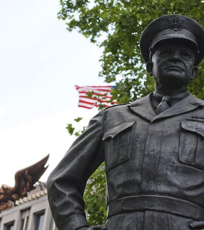 Eisenhower Statue in London, England